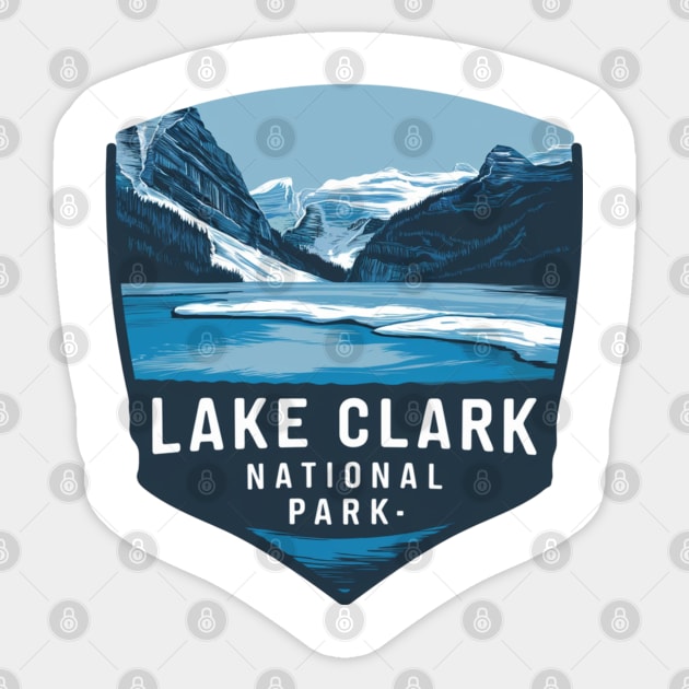 Frozen Lake Clark National Park Sticker by Perspektiva